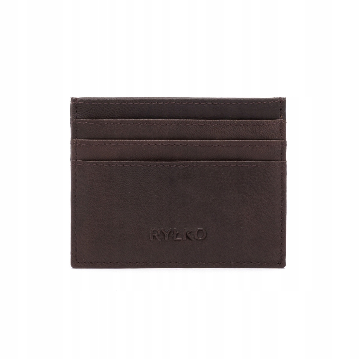Peňaženka - Ryłko karty pre karty prírodné zrno kožené hnedé 1P0016GD - Unisex Product