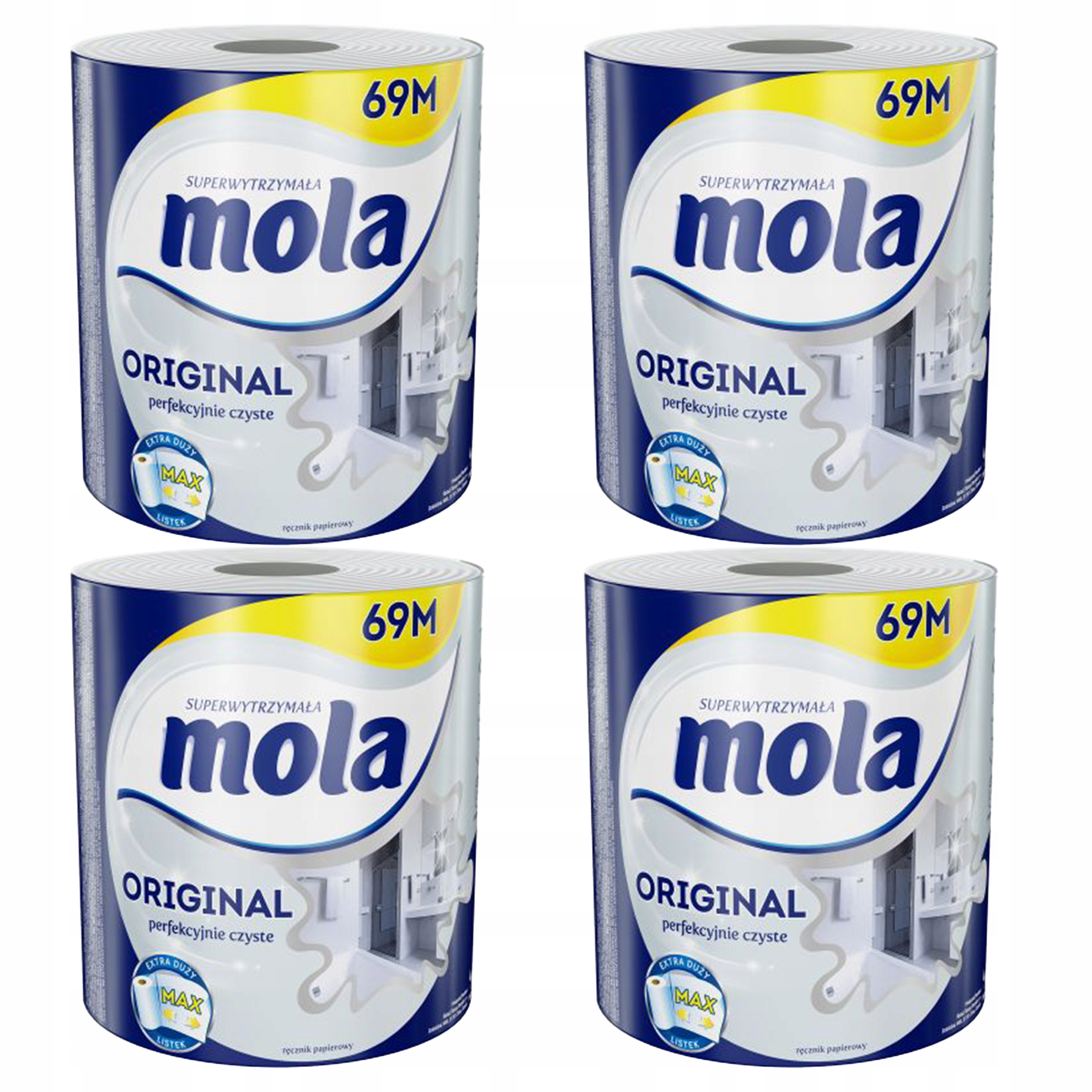 Papierové utierka Mole Originálne zrkadlá čelného skla 69 m x4