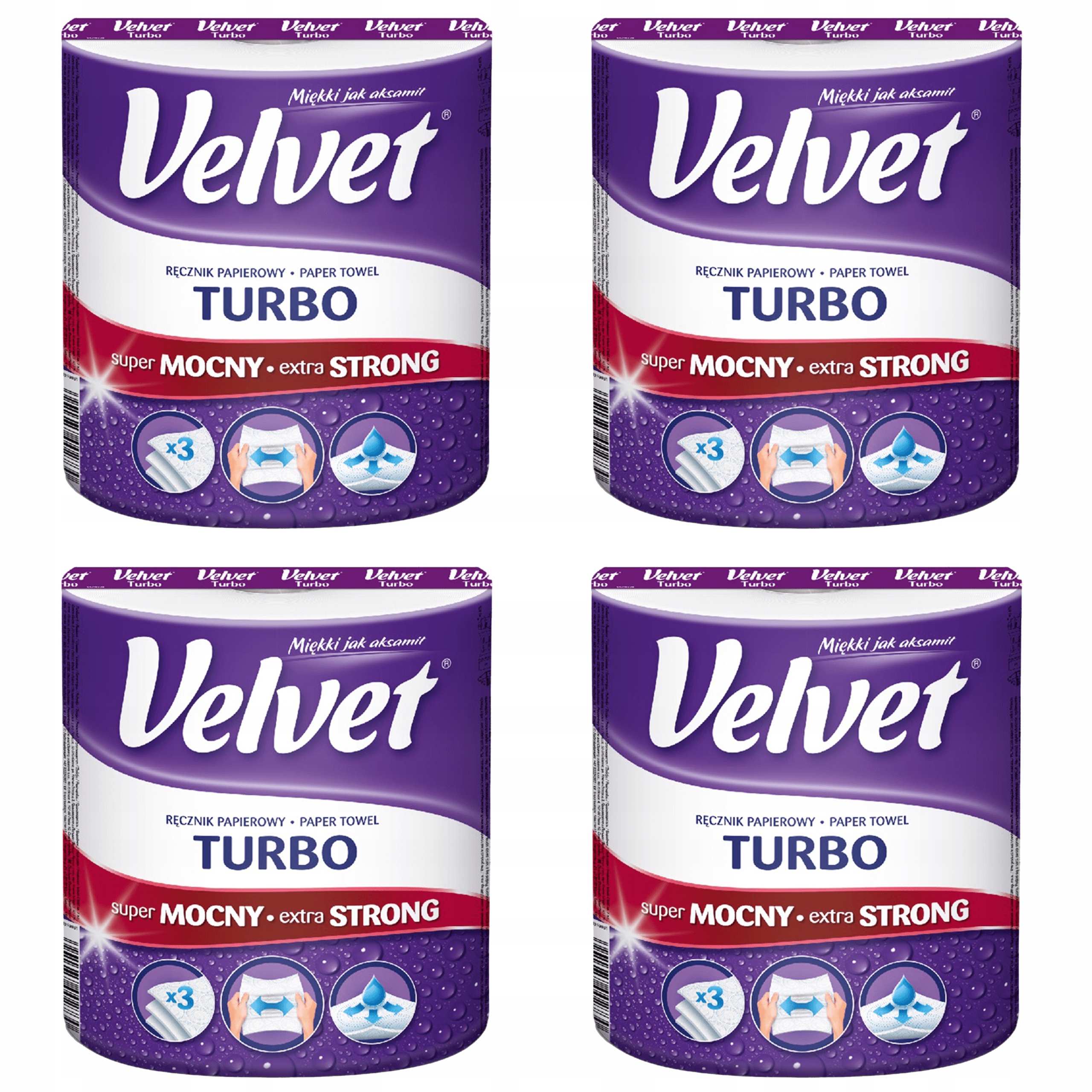 Velvet Turbo Paper Turbo Crowd Kitchen X4 Set