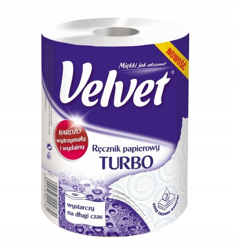 Papierová utierka 3 vrstvy zamata turbo silné