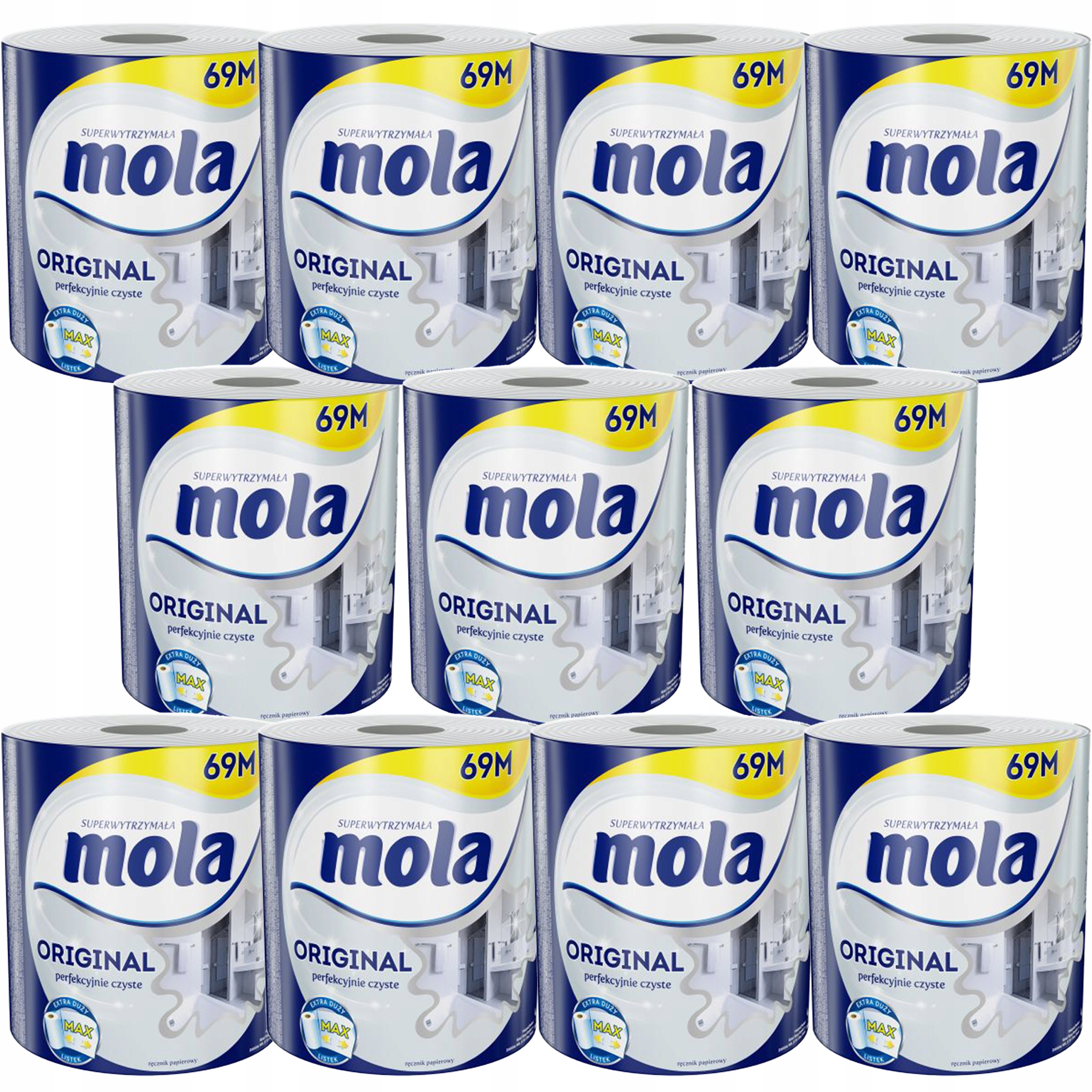 Papierová utierka Mole Originálny vietor zrkadiel x11