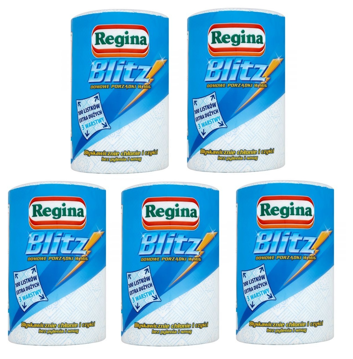 Regina blitz papierová utierka dlhá 3 vrstvy x 5