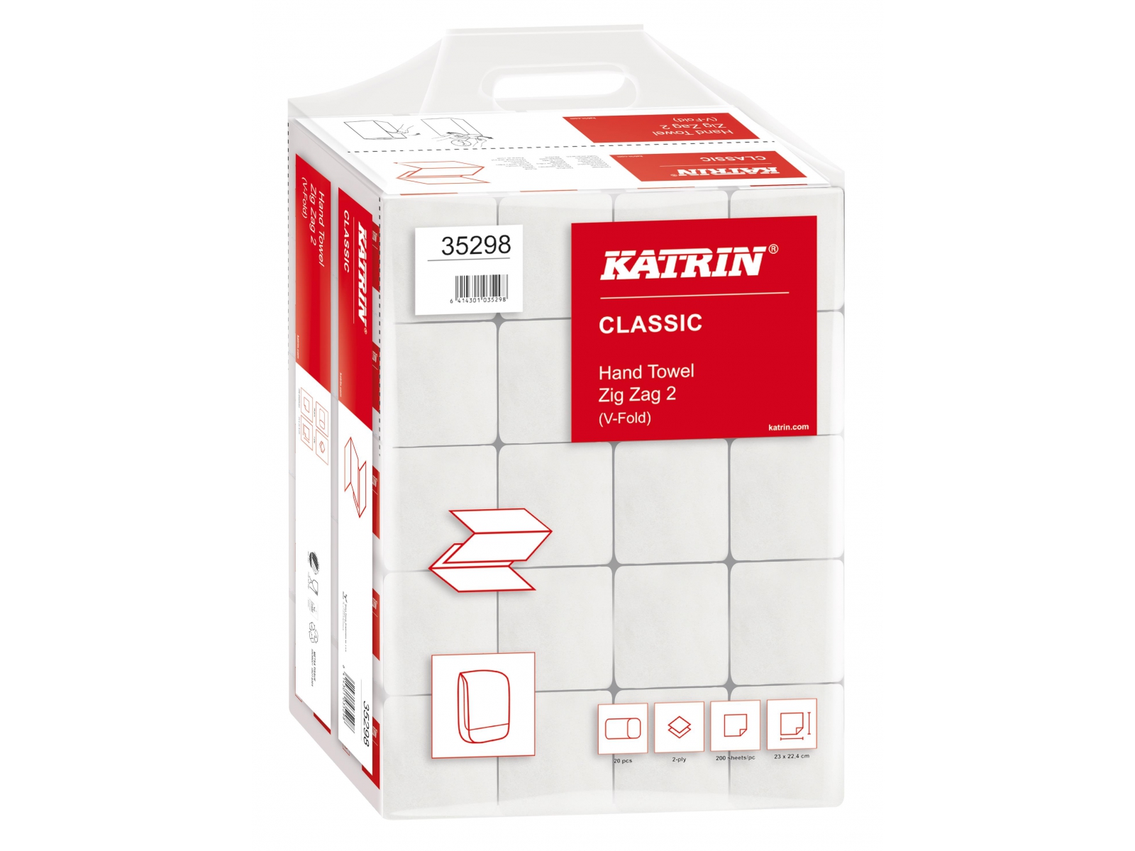 Biela celulózová papierová utierka Katrin