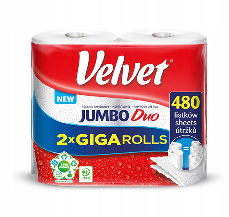 Uterák v úlohe celulózy jumbo duo 2-layer 2