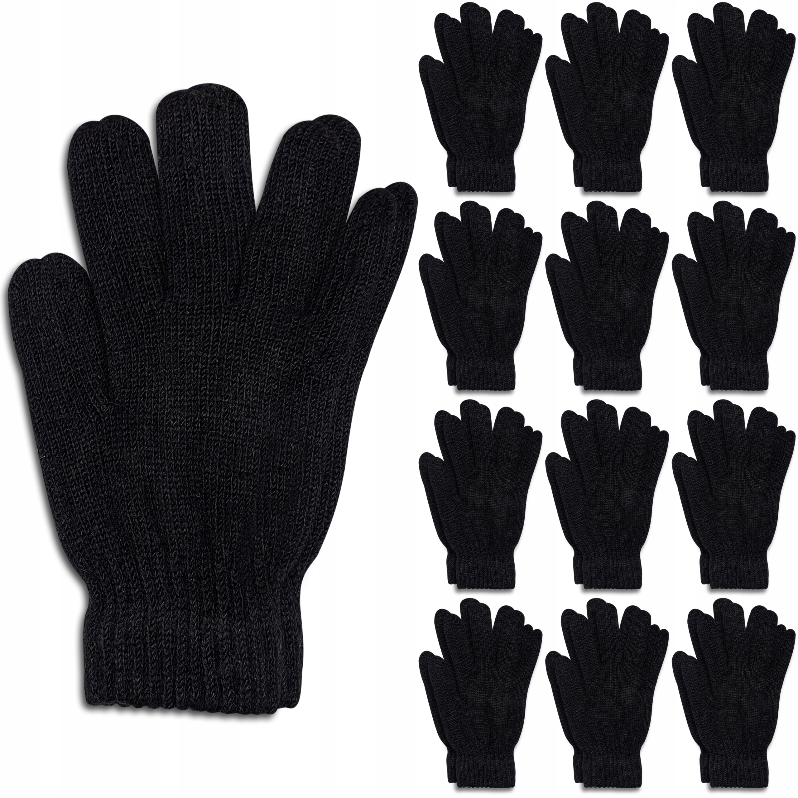 Rukavice - 12 × raj -rukavice päť -zapálené polyester, 21 -Unisex Product