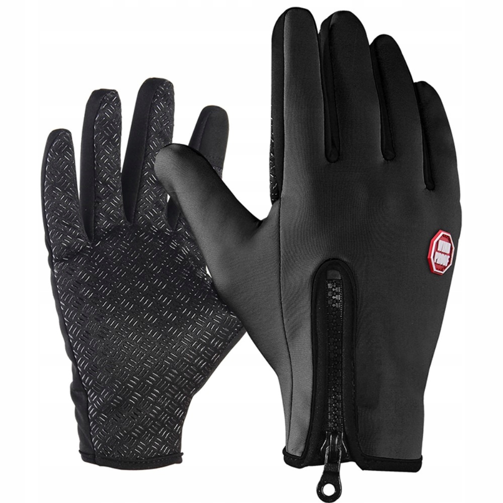 Rukavice - Päť -fantastické rukavice unisex Erbord Natural Leather Black. Universal