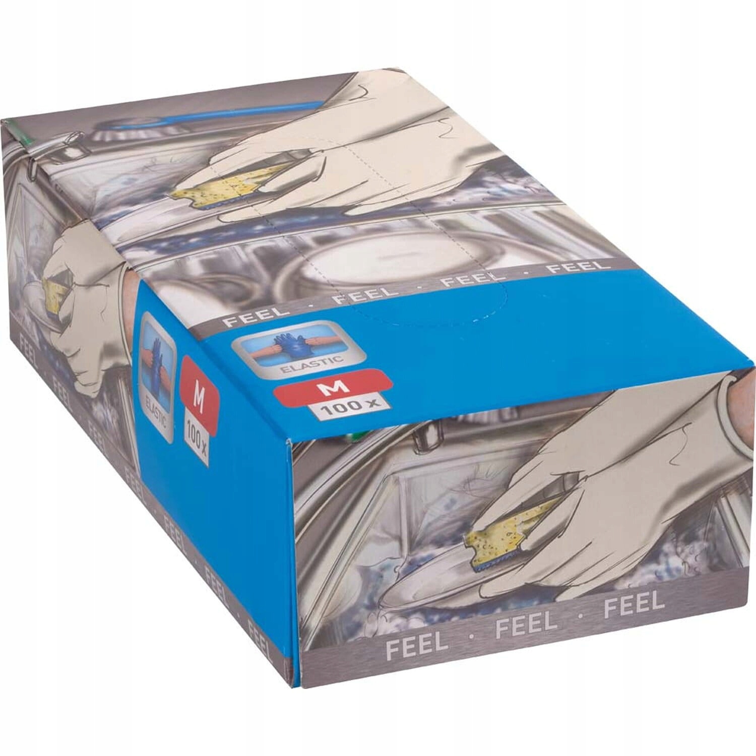 Latexové rukavice Veľkosť M 100 ks.