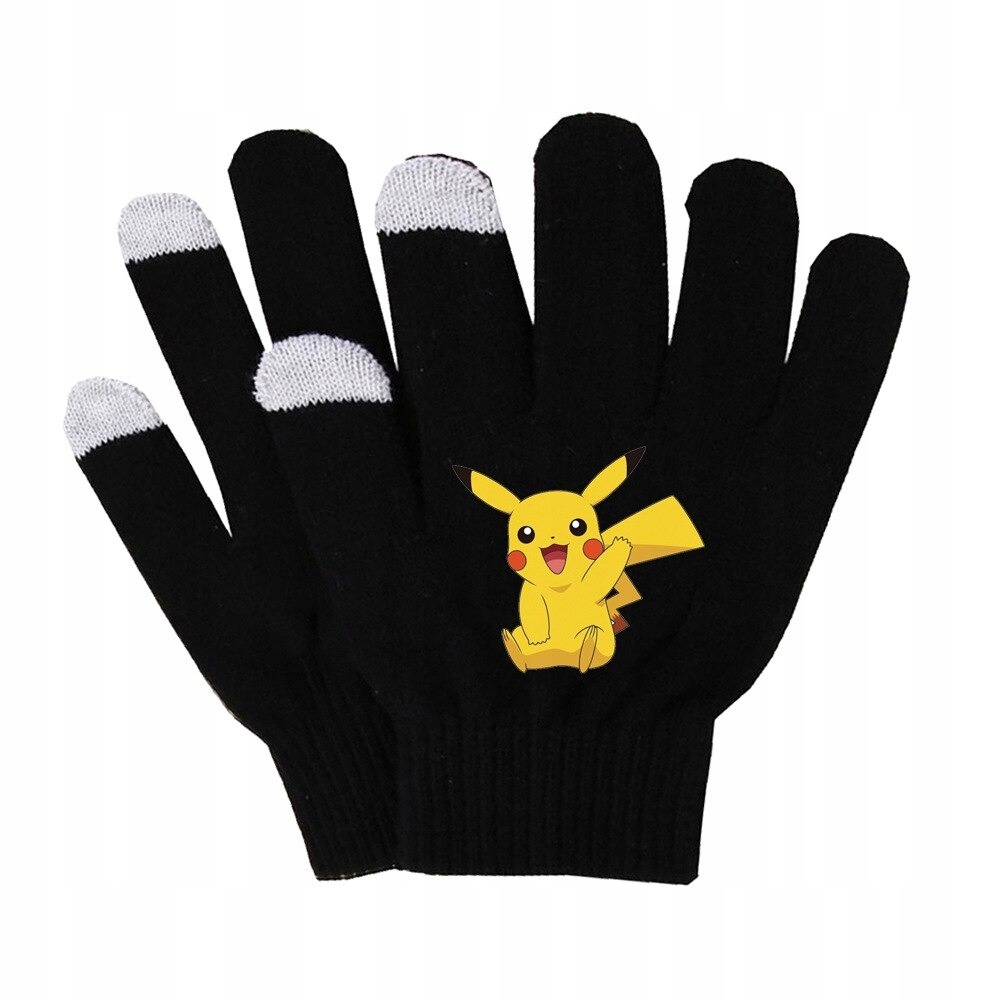 Rukavice - Zimné rukavice rukavice Pokemon Pikachu go