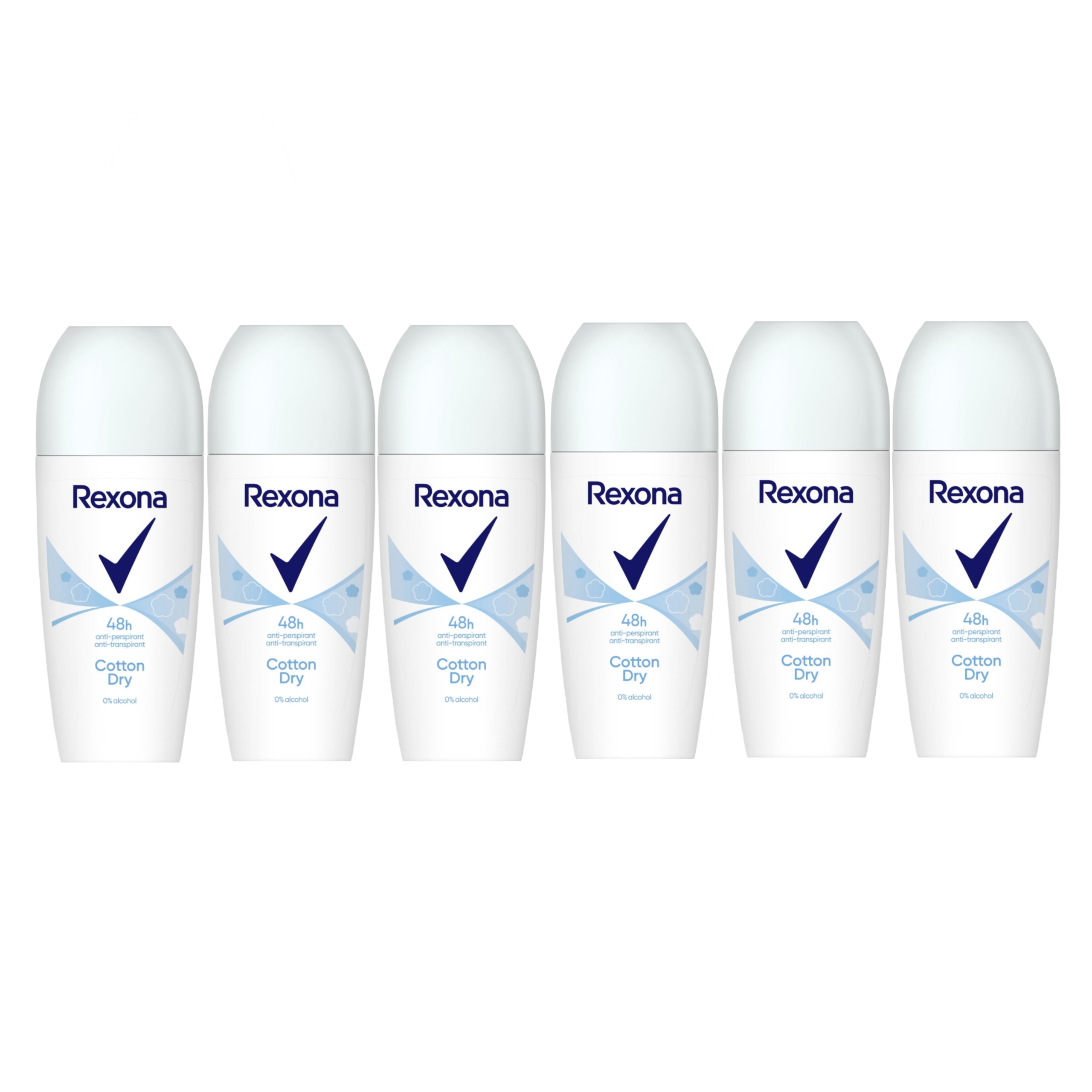 Rexona Cotton Dry antiperspirant dezodorant roll-on 6x50ml