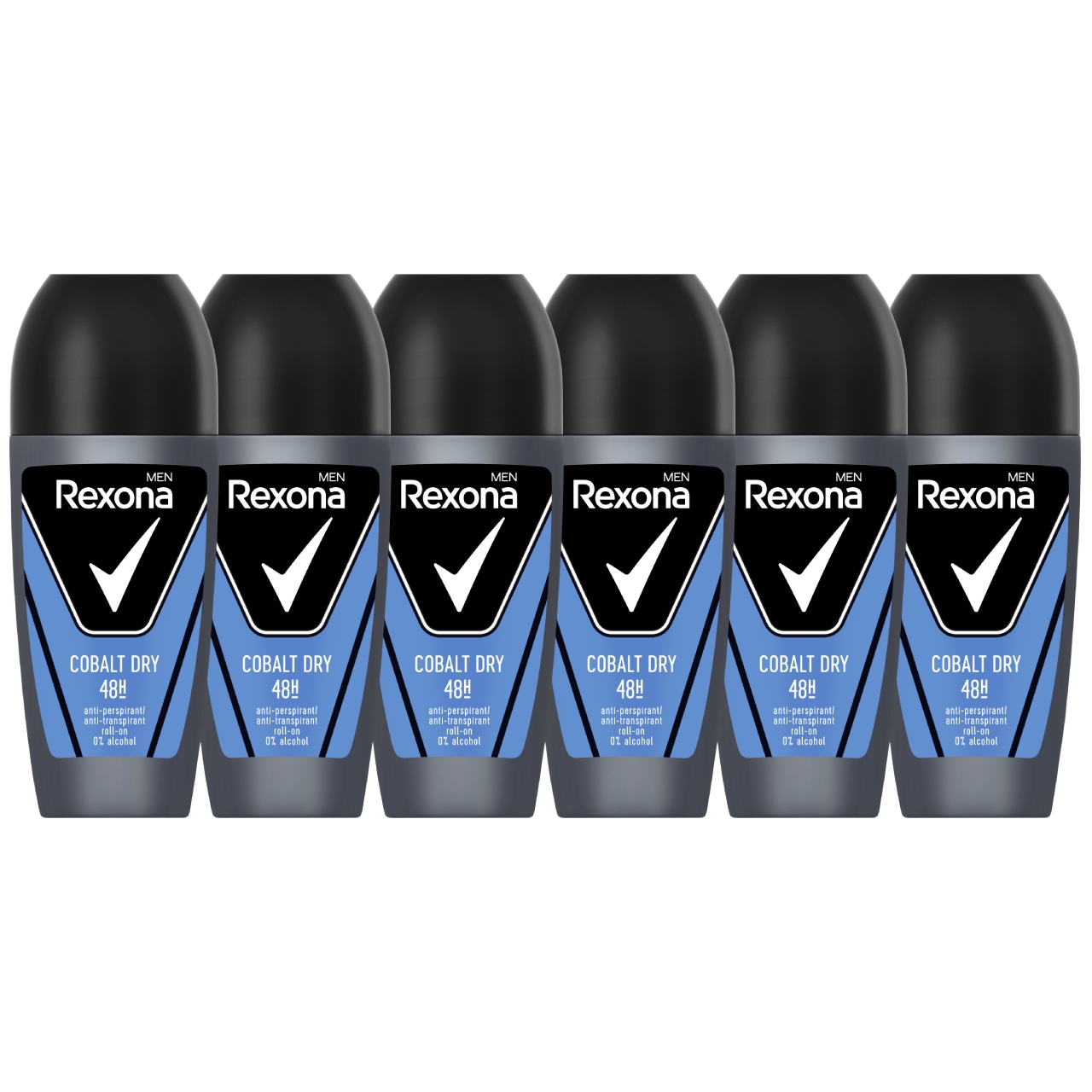 Rexona Men Cobalt Dry antiperspirant roll-on 6x50ml