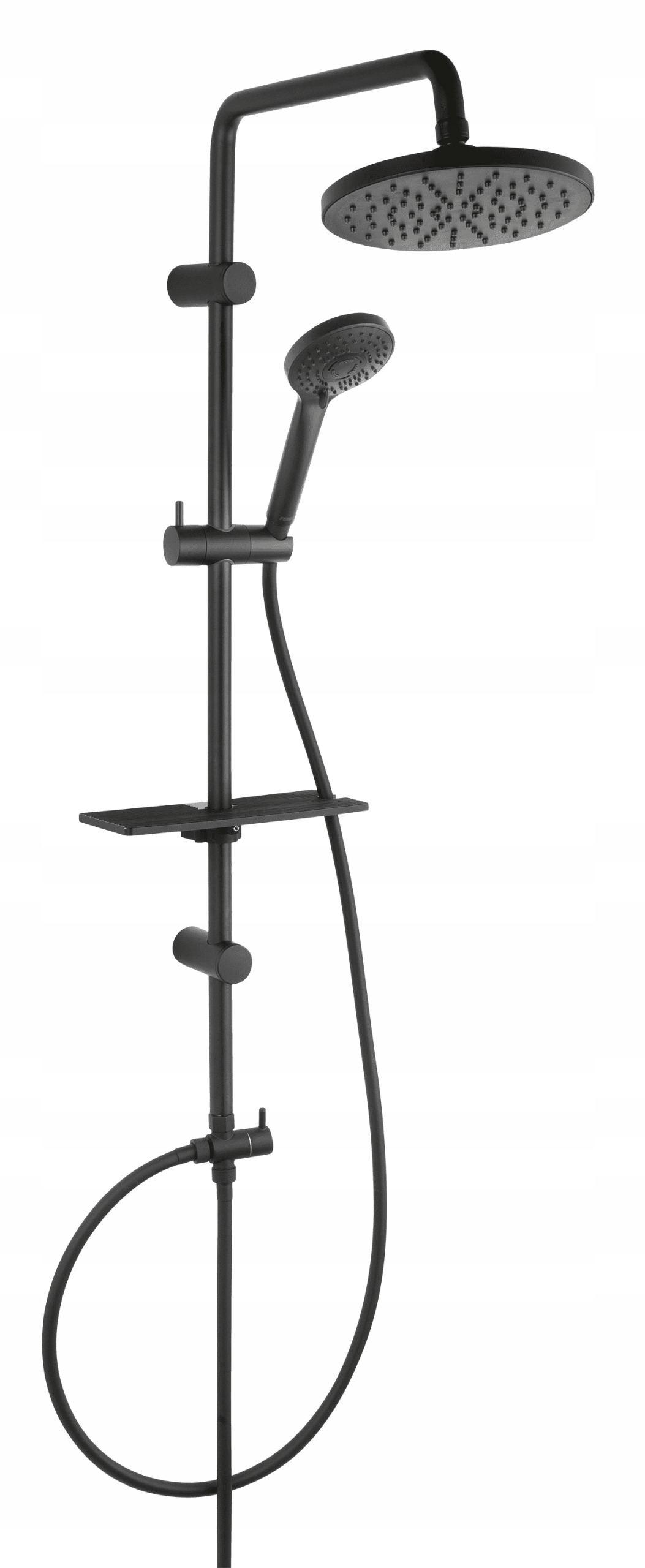 Rondo Lux Black Shower Kit s dažďovou vodou