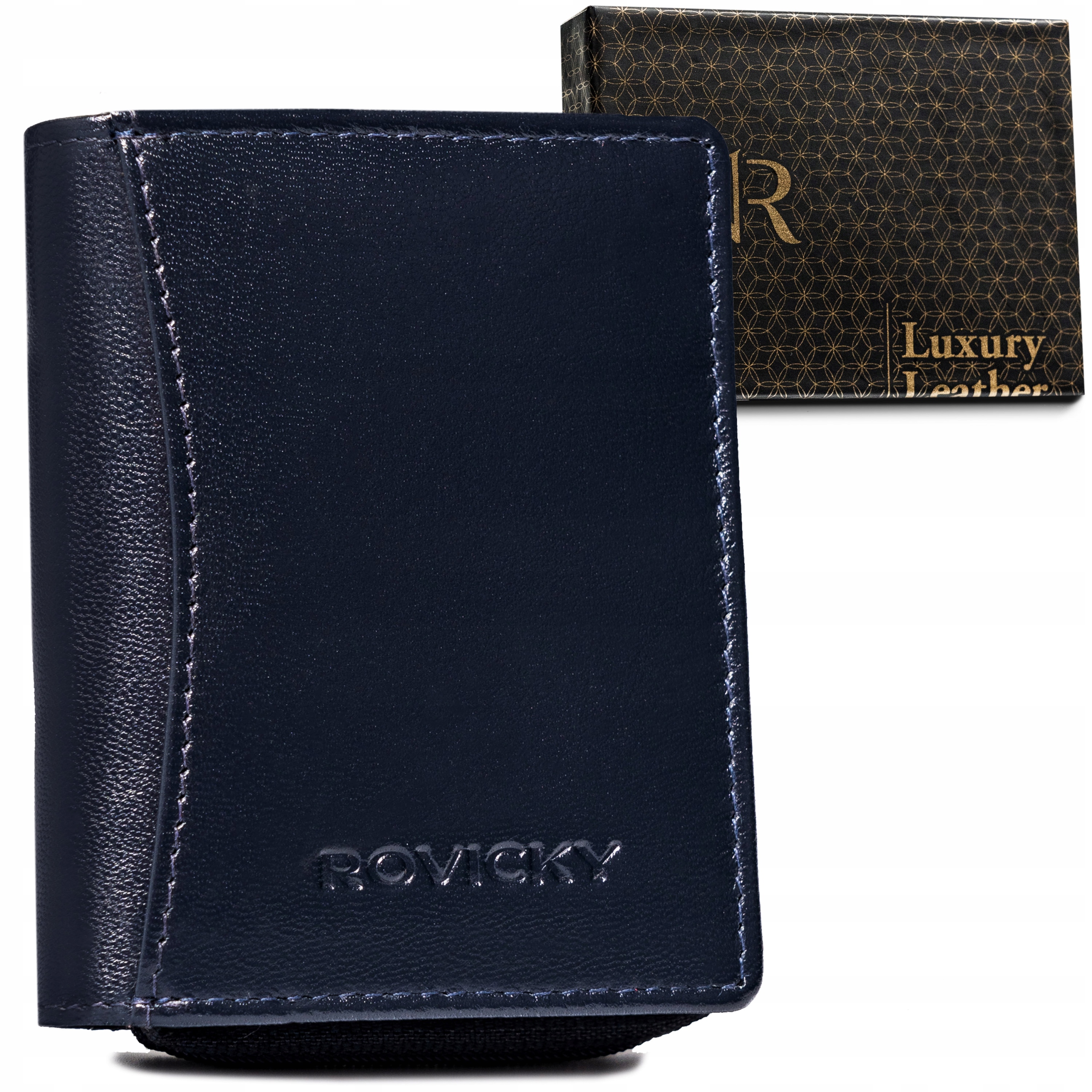 Peňaženka - Rovicky Portfólio Prírodná koža Čierna R-5157-RZD-0158 Produkt Blac-Women