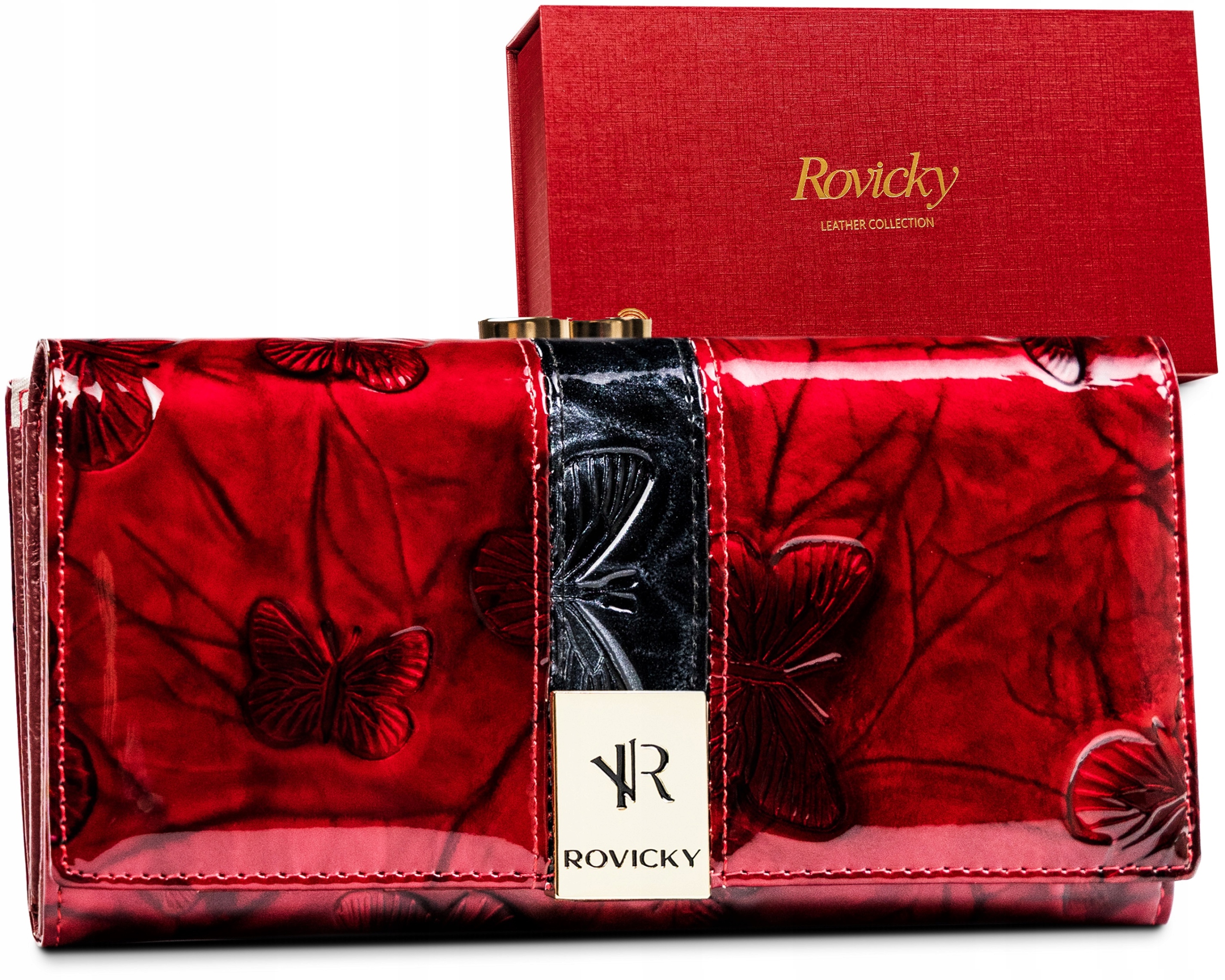Peňaženka - Rovicky Portfólio Prírodná koža Red R-42031-NBF-0219 R-B-Women's Product