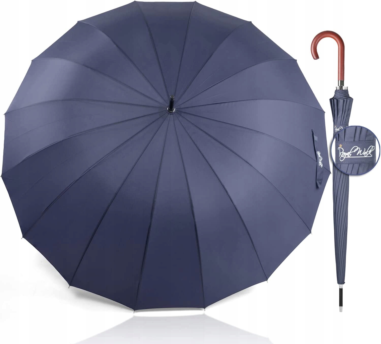 Dáždniky - Zložený dáždnik, s modrým obalom Royal Wave Navy Blue
