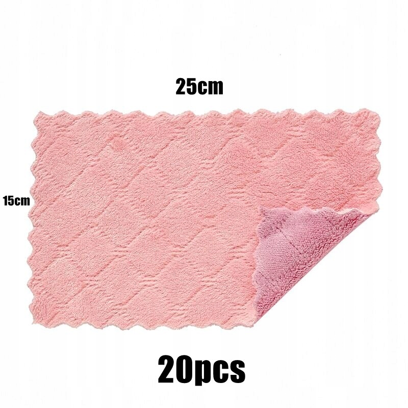 Ružová fialová utierka 20 kusov z mikrovlákna
