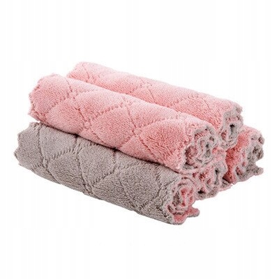 Ružová šedá v štýle super absorpčná kuchynská handrička
