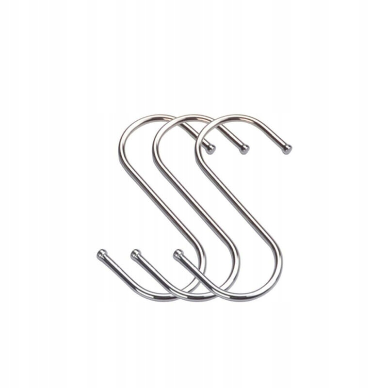 (S (7 cm)) 10pack S v tvare závesných háčikov nehrdzavejú