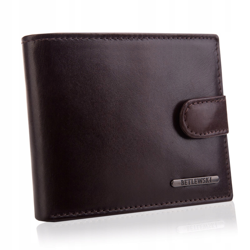 Peňaženka - Portfólio Betlewski Prírodná koža Brown BPM-VTC-63-Men's Product
