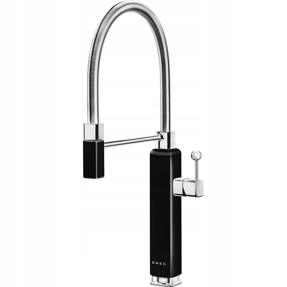Kuchynská batéria - SMEG MDF50BL 50 Style Black natiahnutý výtok +