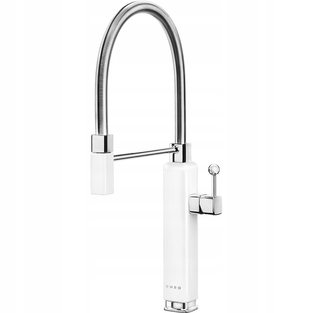 Kuchynská batéria - SMEG MDF50WH 50's Style White Pull -OUt výtok 24