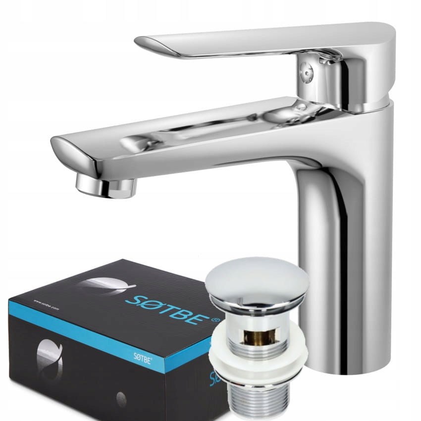 Sotbe Malselva Washbasin Battery+Click-Klak Chrome