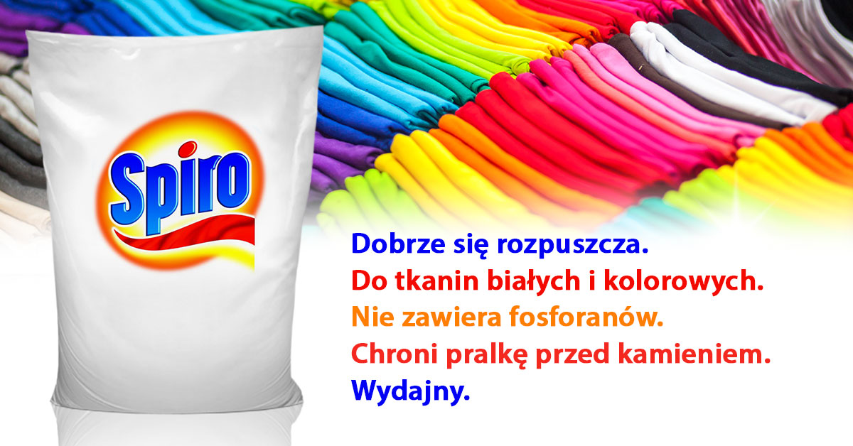 Prací prášok - Spiro Univerzálny stroj Prášok 15 kg