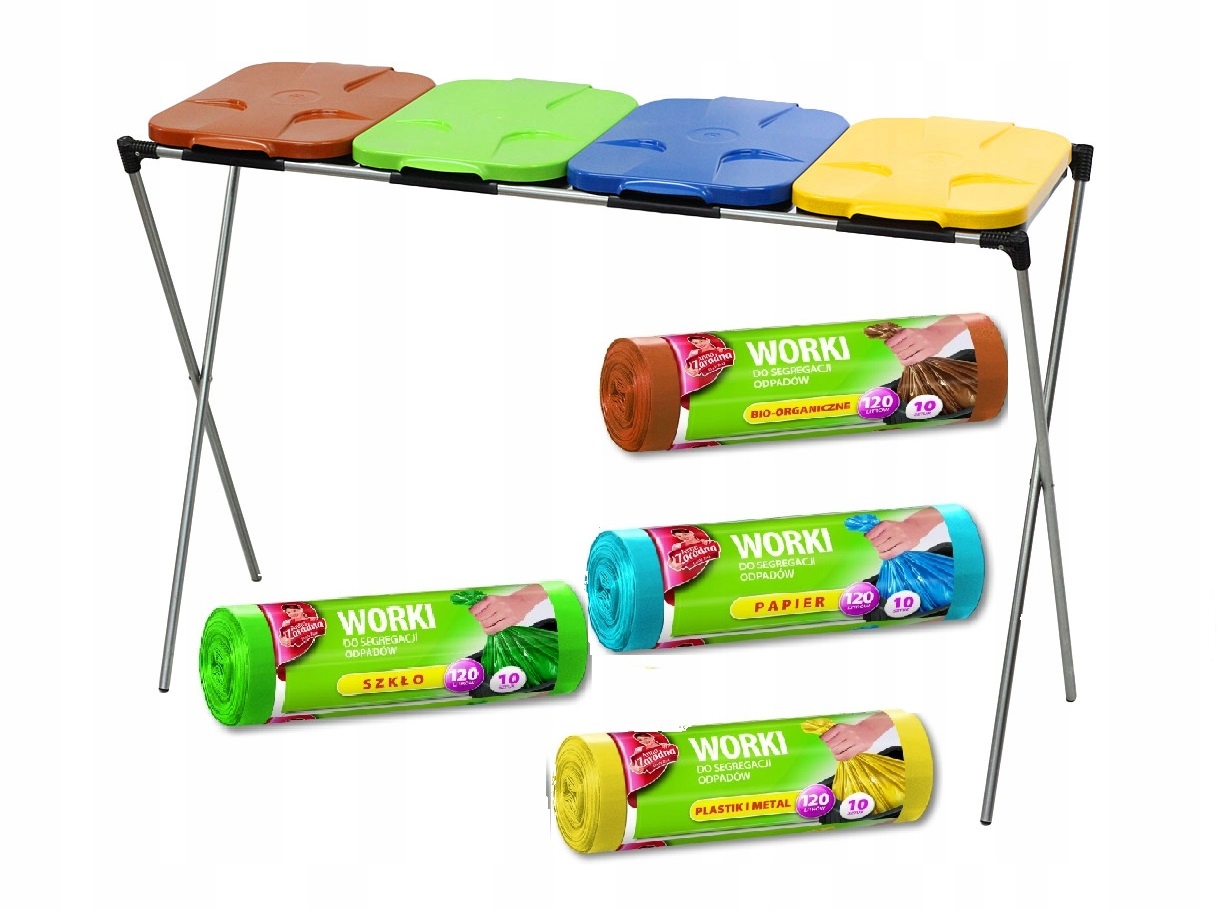 REGÁLOVÝ KOŠ na 4 vrecia na segregáciu + 4 vrecia