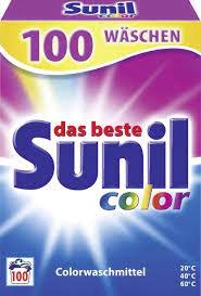 Prací prášok - SUNIL FAREBNÝ PRÁŠOK 100 P 5,5 KG ORIGINÁL Z DE