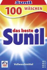 Prací prášok - UNIVERZÁLNA SUNIL 5,5 KG 100P ORIGINÁL Z DE