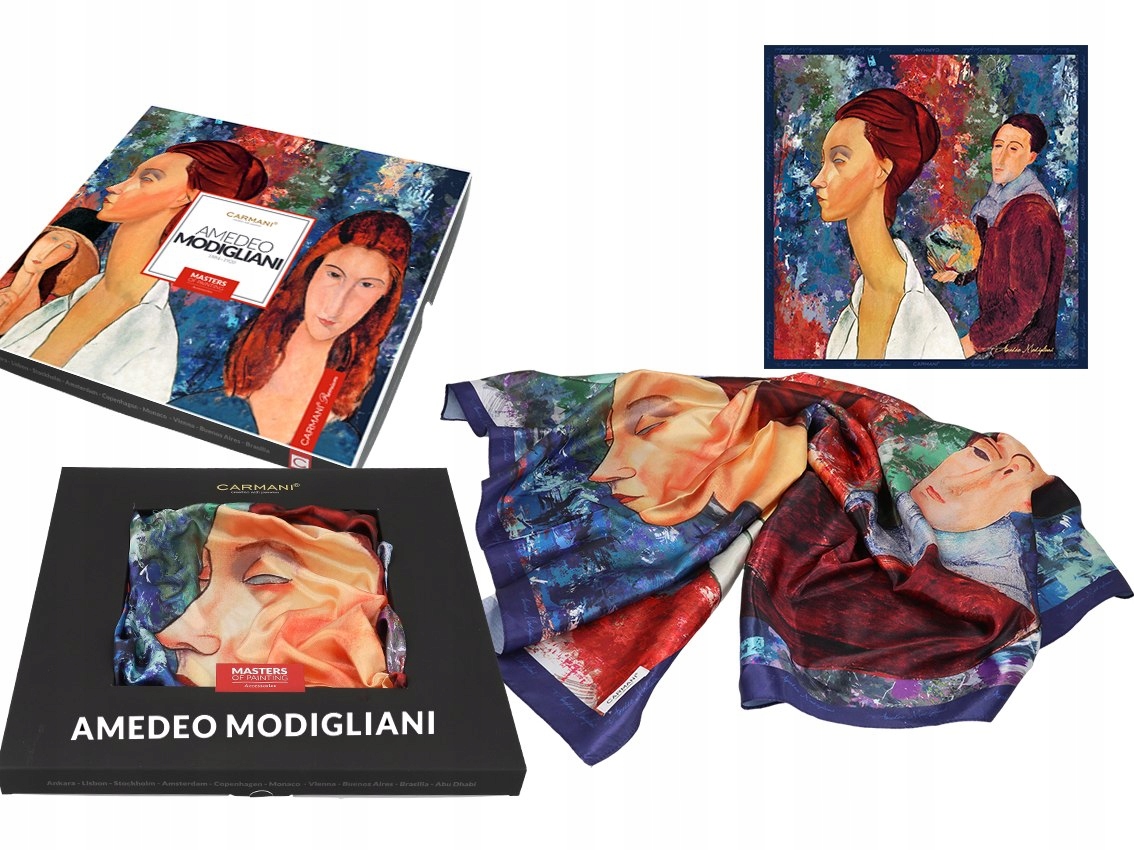 Šatka - Carusta Carmani Amedeo Modigliani 023-1042 viacfarebná