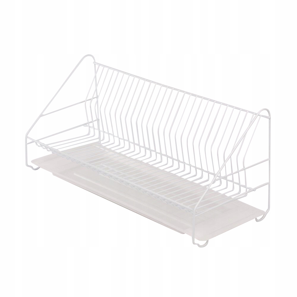 Sušič pre misky 1-úroveň 60 cm bielej s podnosom