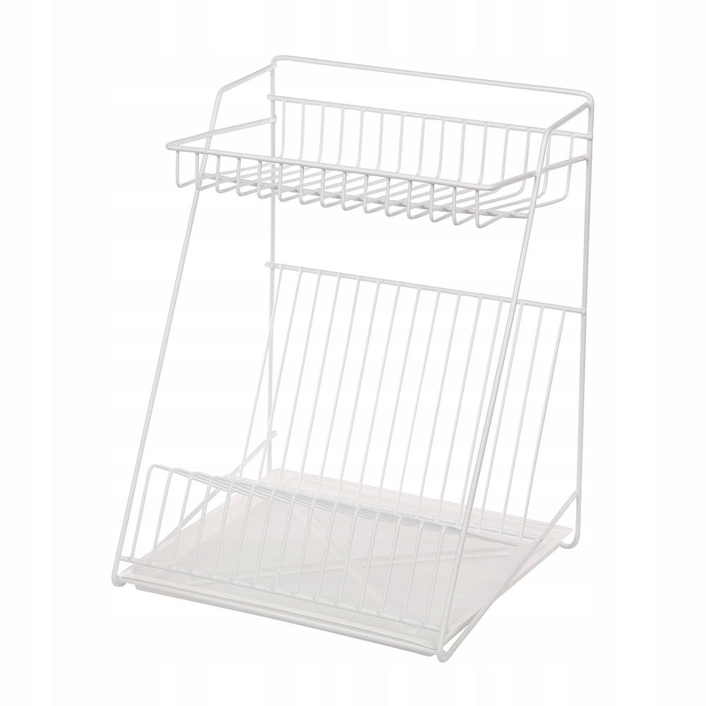 Sušič pre 2-úrovňové misky 30 cm biele s podnosom