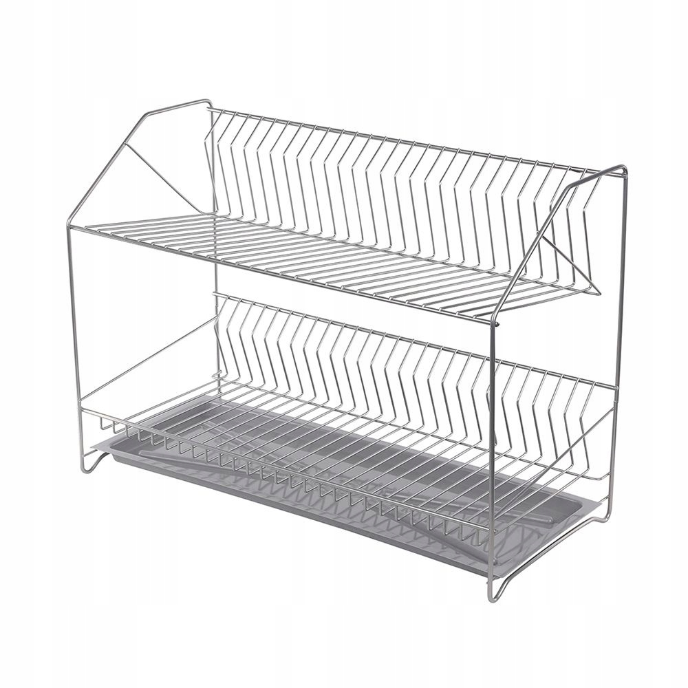 Vaskulárna sušička 2-úroveň 50 cm so strieborným podnosom