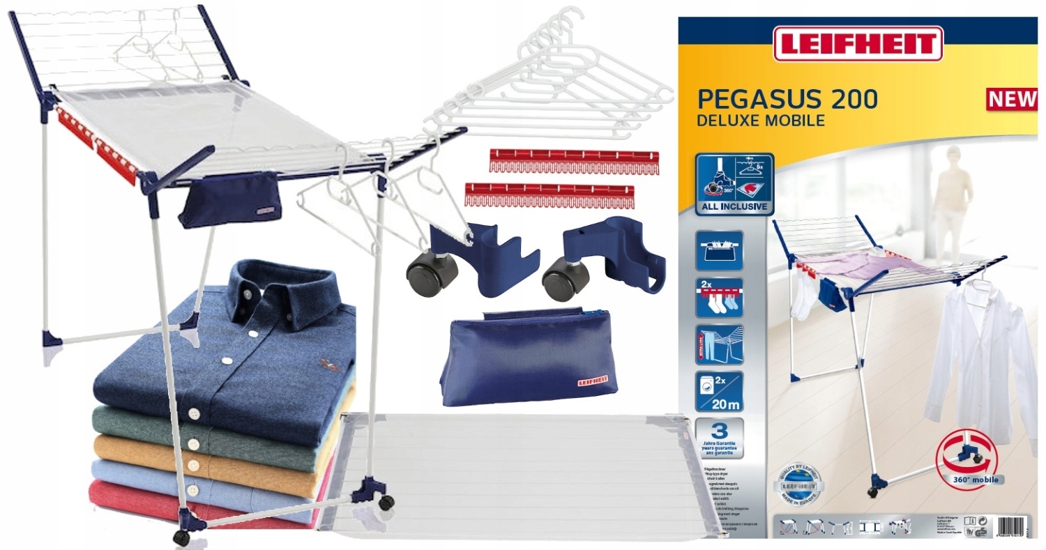 Leifheit Dryer 81517 Pegasus 200 Deluxe Mobile