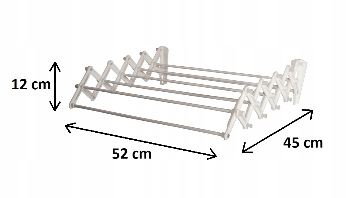 Šírka skladacieho sušiča 50 cm práčovňa kúpeľňa
