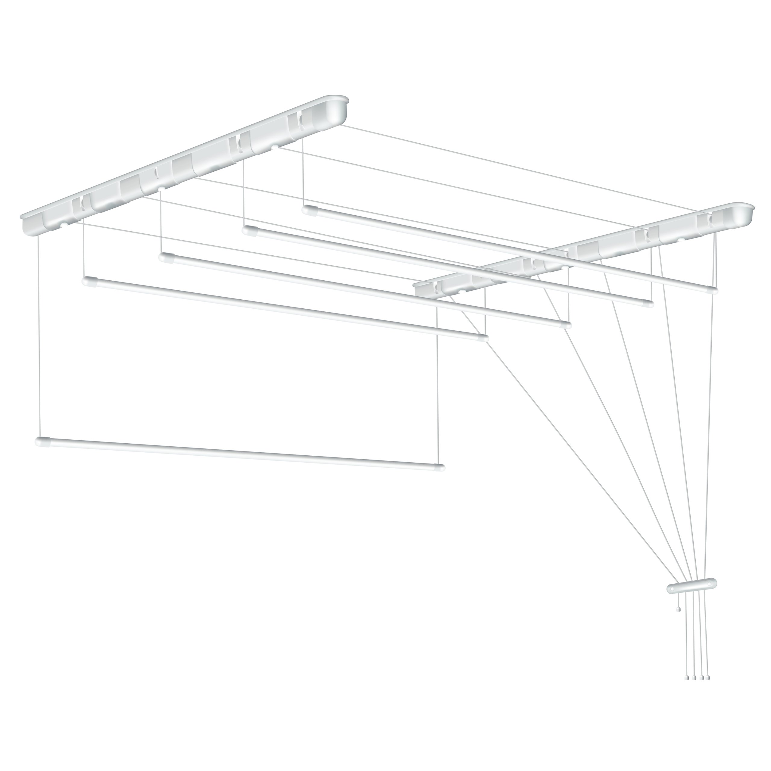 Stropný sušič pre práčovňu 5 tyčí 43 x 120 cm