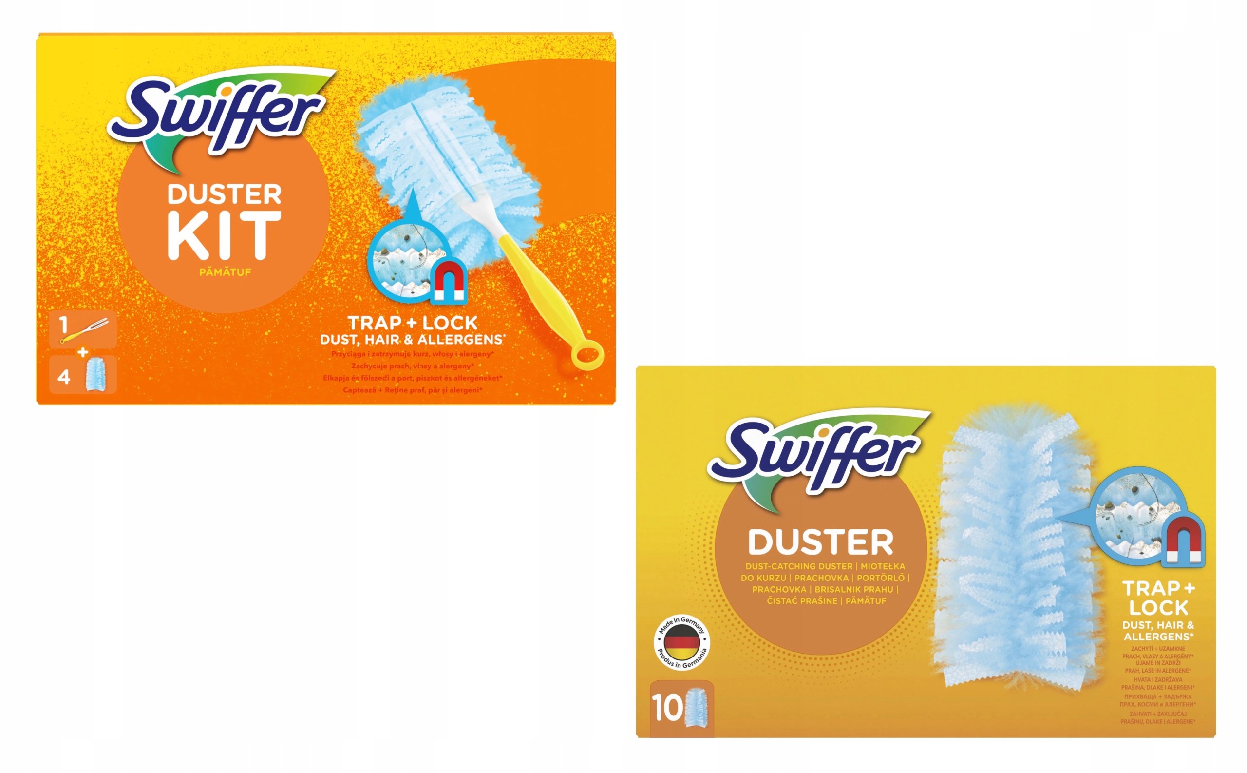 Swiffer Duster Zest 1+4+10 Zhromažďuje prach a kabát