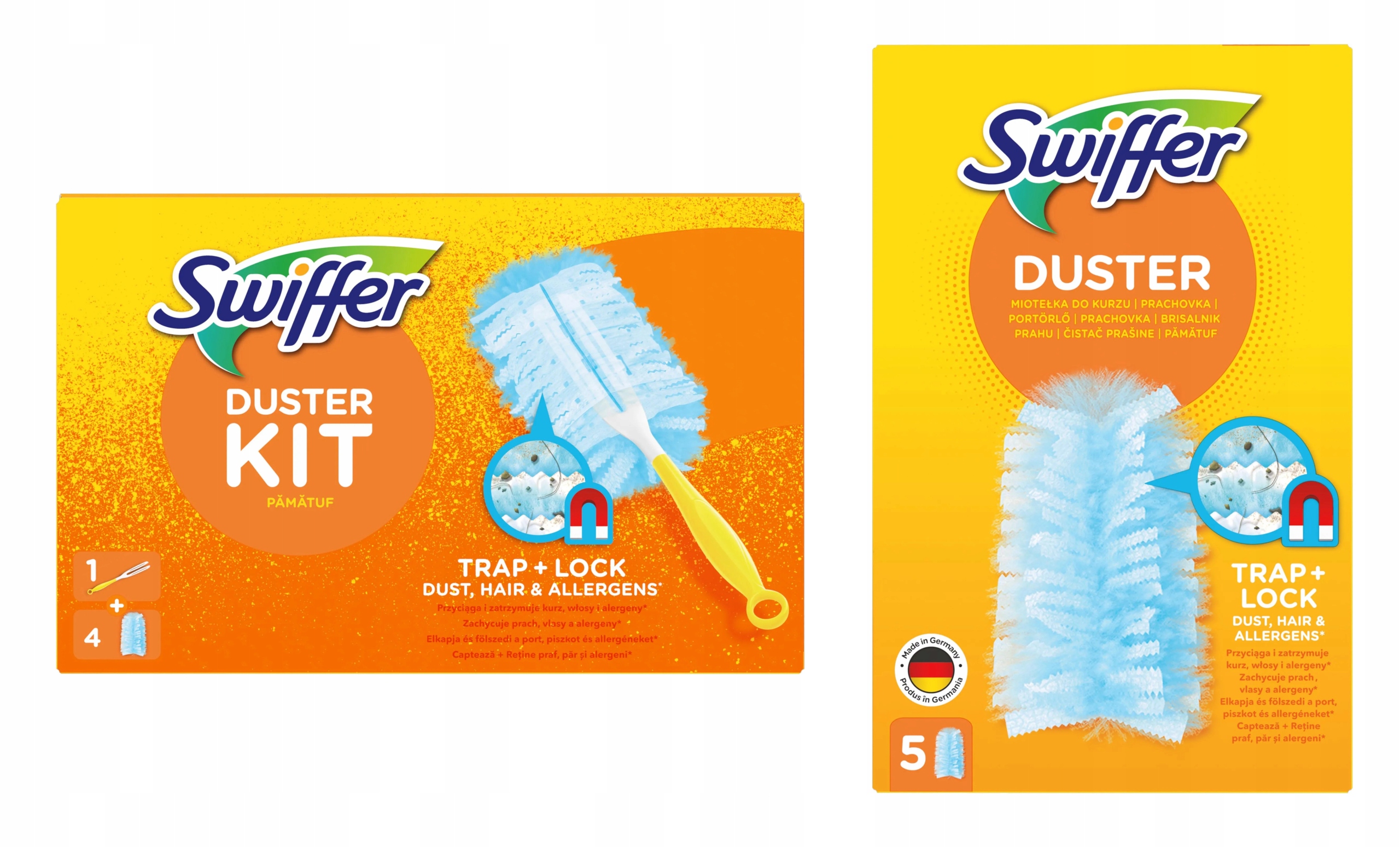 Swiffer Duster Zest 1+4+5 Zhromažďuje prach a kabát