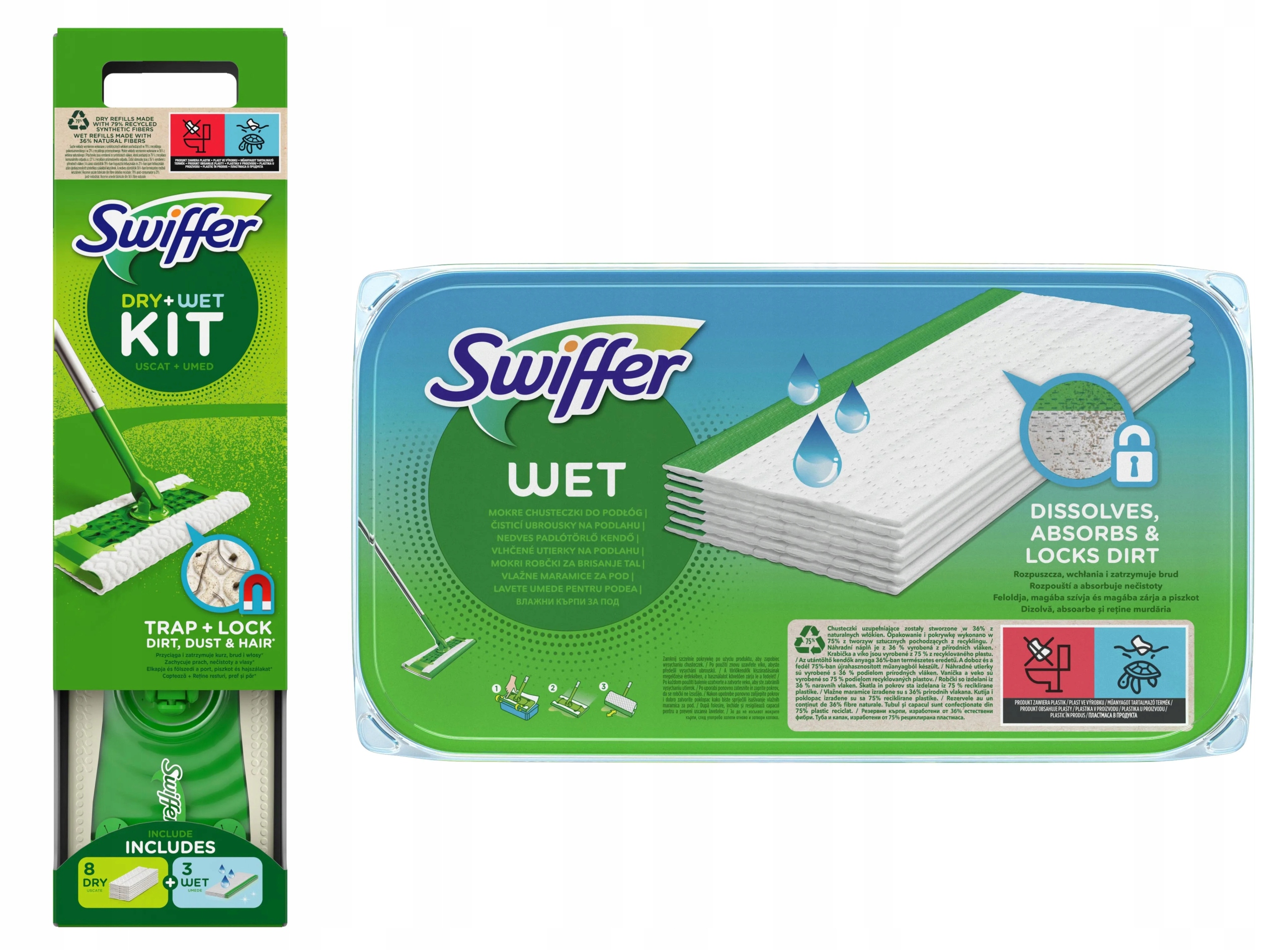 Swiffer Sweper Mop+Handss 8/Dry a 13/mokre