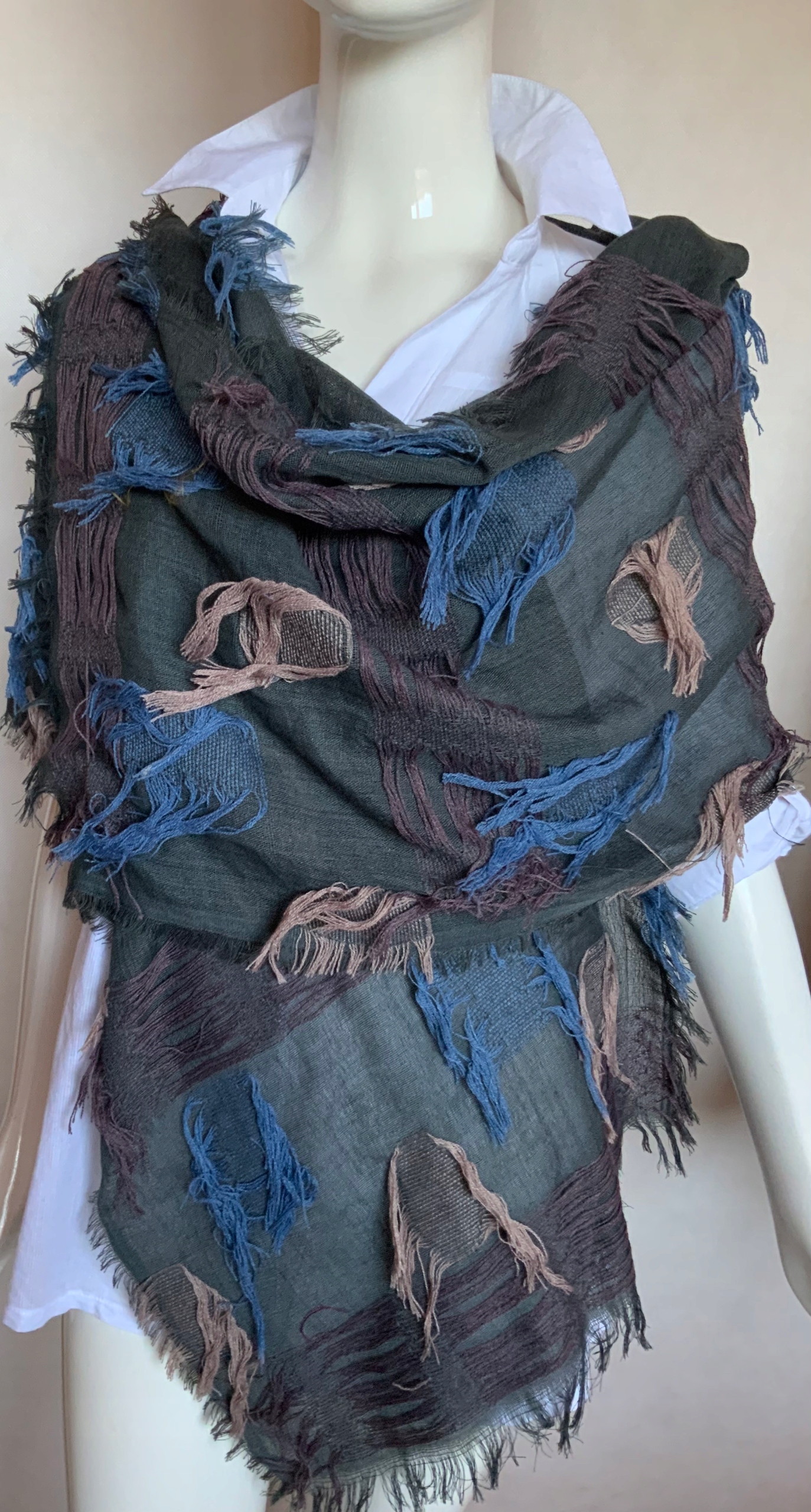 Šatka, sál - Predaj viskózy maxi boho swaddle darček vianoce