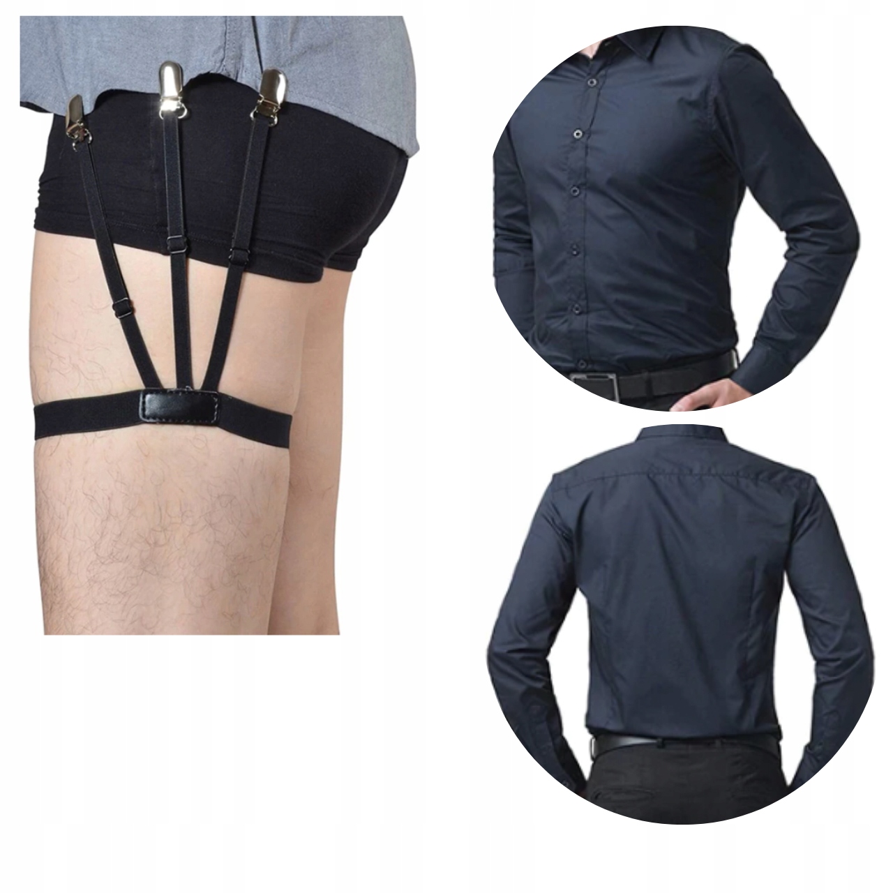 Traky na nohavice - Cormar Black Pants Trales