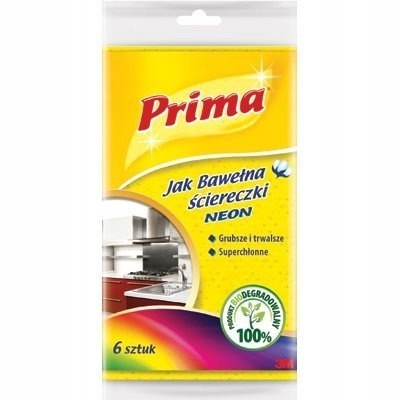 Prima neónové handry ako bavlna 6 ks xA0048060