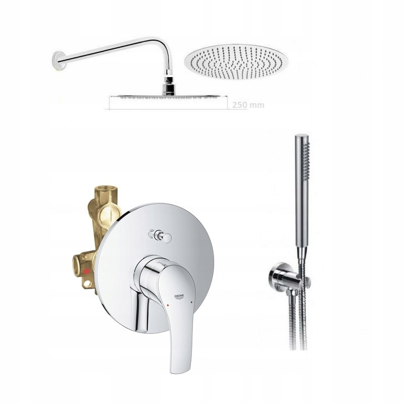 Sprchovací faucet preplachovaný grohe eurostyle chróm