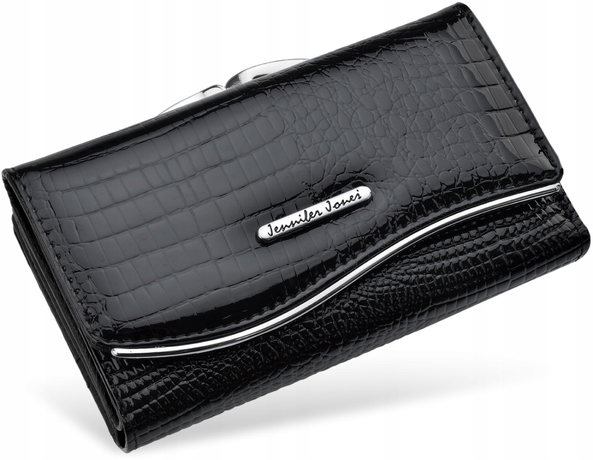 Peňaženka - Jennifer Jones Wallet Natural Leather Black 5245-2 - Dámsky produkt