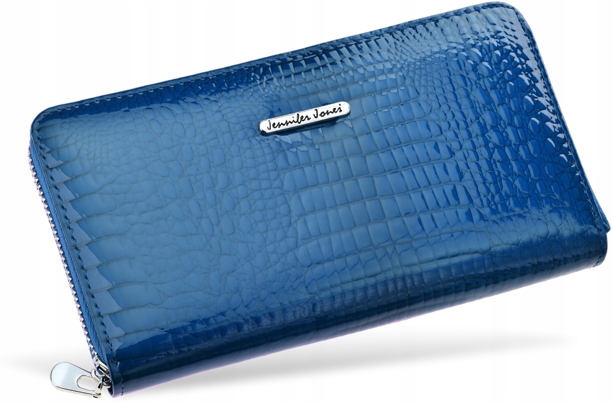 Peňaženka - Jennifer Jones Wallet Prírodná koža modrá 5905054509668 - Dámsky produkt
