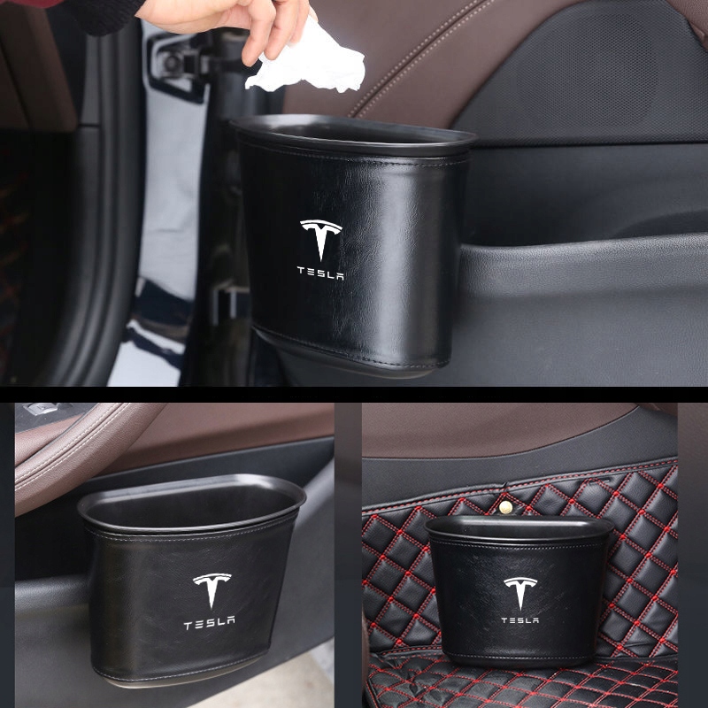 Kožený kôš pre Tesla