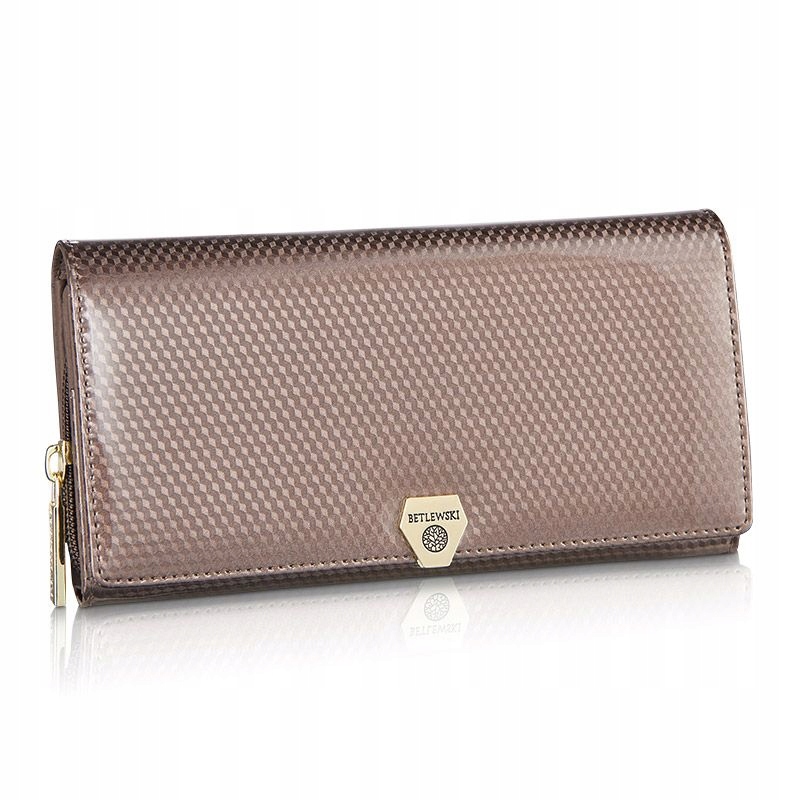 Peňaženka - Portfólio Betlewski Prírodná koža Brown BPD-DM-106-Womens