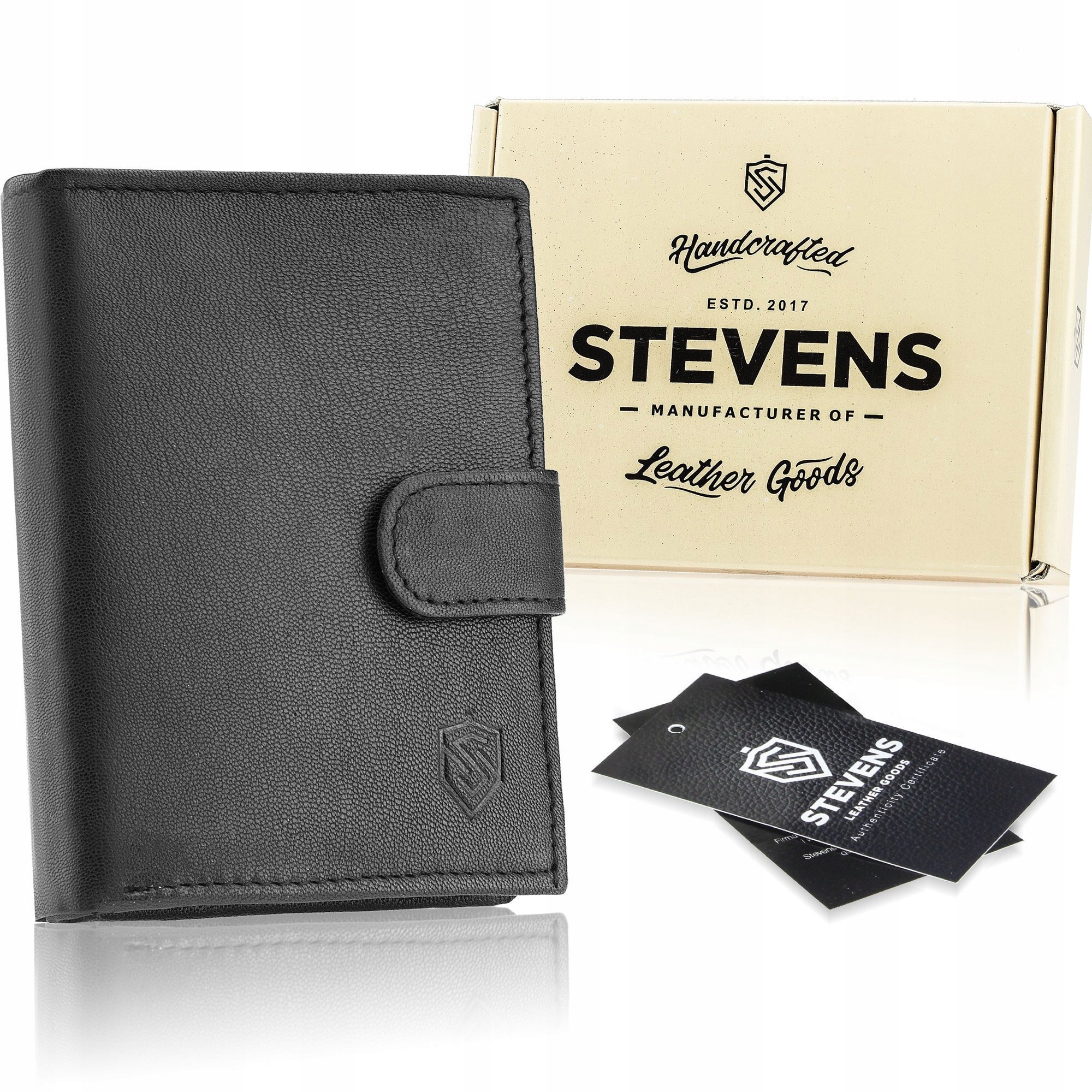 Peňaženka - Stevens Wallet Prírodná koža čierna 326a - pánsky produkt