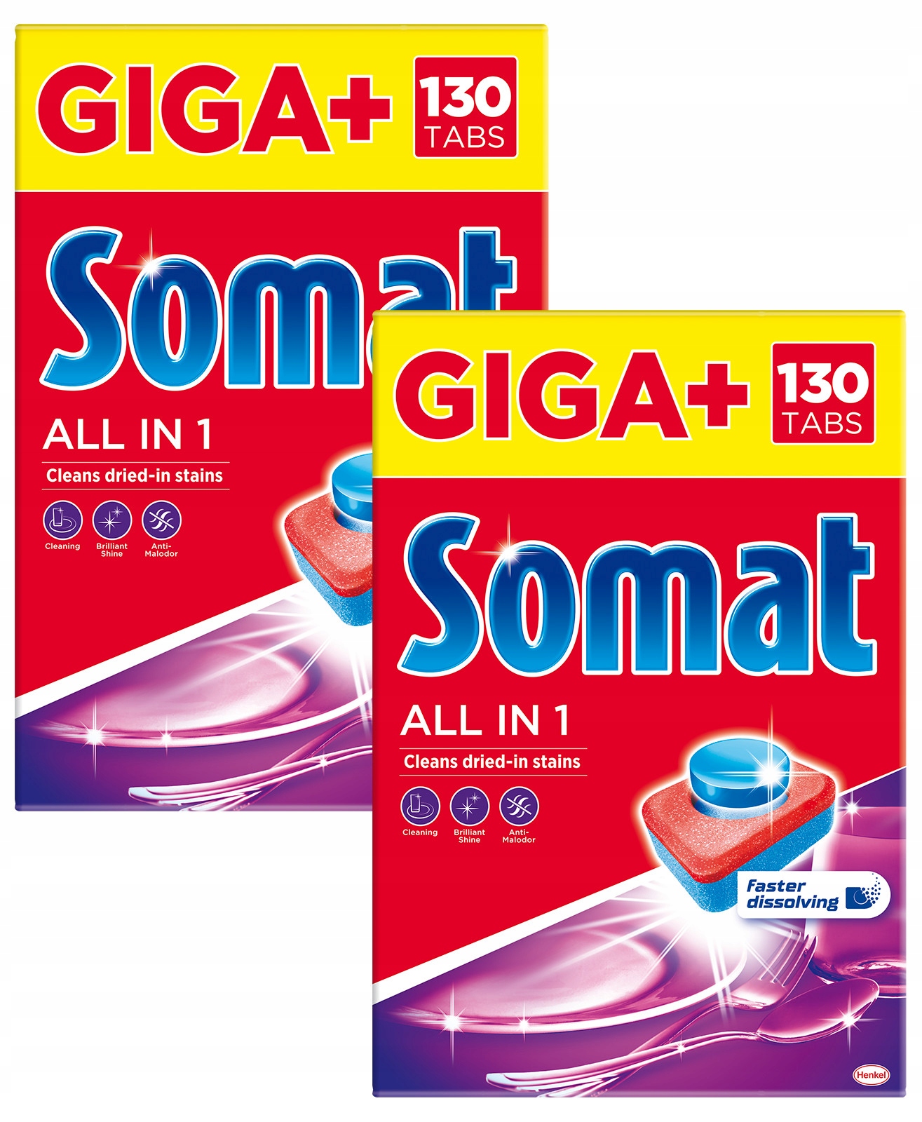 Tablety do umývačky riadu Somat All in 1 Giga + 2x130 = 260