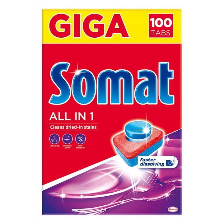 Tablety do umývačky riadu Somat All in One 100 kusov